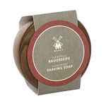 MÜHLE Shaving Soap Set - wooden bowl with sandalwood shaving soap for normal and dry skin - warm & sensual - 65g