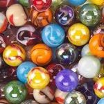 Mega Marbles SET OF 24 ASSORTED BULK - 1" SHOOTER