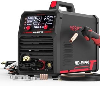 YESWELDER MIG-250 PRO Aluminum MIG Welder, 250Amp 220V Advanced Digital Display, MIG/Pulsed MIG/Flux Core/Spool Gun MIG/Lift TIG/Stick 6-In-1 Multiprocess Welding Machine, Spool Gun Compatible