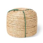 Yangbaga Cat Scratching Post Sisal Rope Replacement - 1/4 Inch - Natural Fiber and Color