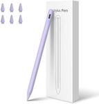 Stylus Pen for iPad,10 Mins Quick Charge iPad Pencil for iPad 2018-2024,Palm Rejection/Tilt/Magnetic Apple Pen Compatible W/iPad Pro 11"/12.9"/M4, iPad 6-10, iPad Air 3/4/5, iPad mini5/6(7Nibs)