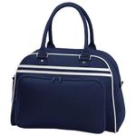 Bagbase Retro Bowling Bag (23 Litres) (One Size) (French Navy/White)