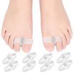 DYKOOK Bunion Gel Toe Separator Toe Separators with 2 Loops 10 Pack Bunion Corrector for Women & Men Relief Bunionette, Calluses, Blister Pain and Straighten Overlapping Hammer Toe