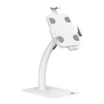 Maclean MC-468W Universal Tablet Holder with Lock Function, 7.9 Inch to 11 Inch Table or Wall Mounting, Sturdy Table Stand for Tablets, Anti-Theft Protection, for Advertising Purposes