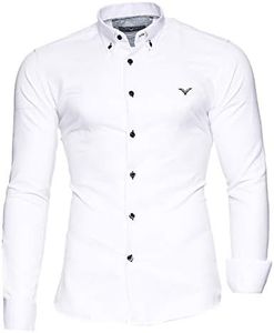 Kayhan Uomo Camicia, Oxford White L