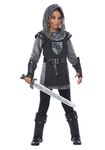 California Costumes Medieval, Chainmail Noble Knight Girls Costume, Black/Silver, X-Large