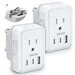 [2-Pack] South Africa Plug Adapter,