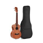 LFSEMINI Ukulele Case, Black Ukulele Gig Bag for 21 23 26 Inch Ukulele, Durable Ukulele Padded Bag with Adjustable Straps for Concert, Soprano, Tenor (21 inch)