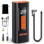 EDITOP Tire Inflator Portable Air Compressor, 6000mAh Electric Air Pump for Car Tires, 150 PSI Tire Pump Cordless Tire Inflation with Digital Pressure Gauge for Car, Motorcycle, Bike, Ball