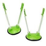 DURATURE 2 Pcs Freezer Bags Holder - Adjustable Baggy Racks Green - Food Bags Clips Stand