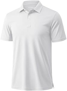 MAGCOMSEN Men's Polo Shirts Short Sleeve Athletic Pique Golf Shirt Dry Fit Performance Casual Work Polos for Men