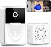 Smart Wireless Remote Video Doorbell Camera, Intelligent Visual Doorbell HD Night Vision WiFi Rechargeable Security Doorbell Cameras,Two-Way Calls,Photo,Recording,APP Control