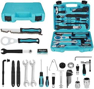 DuraTech 35PC Bike Repair Kit, Bicycle Tool Kit with Carry Case, Bike Accessories for Repairing Tyres, Brakes, Chains, Pedal, Mountain Bike & Road Bike Maintenance, Great Gift for Men, Bike Enthusiast