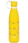 Basil Stainless Steel Water Bottle for Kids, 500 ml | Thermosteel Bottle | 24 Hour Cold and Hot Water Bottle | Ideal Water Bottle for Kids, Office, Home and Outdoor, Yellow Bicycle