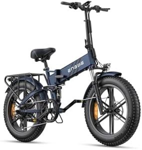 ENGWE ENGINE PRO 2.0 Electric Bicycle for Adults, 52V 16Ah Removable Battery, 20 x 4.0 Inch Fat Tyres (Blue)