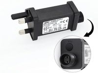 CubePlug String Lights Power Adapter for CZJUTAI JTEL/FC-31V6W /4.5W /3.6W-IP44, Multi Function Control Box, For Christmas Lighting(Fully Compatible also to 32V and 29V Lights) [W560]
