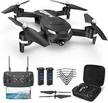 FERIETELF T26 Drone for Adults with 1080P HD Camera, FPV Drone Live Video, RC Drone with 24mins Flight/Altitude Hold/Headless Mode/Gravity Sensor for Kids Beginners