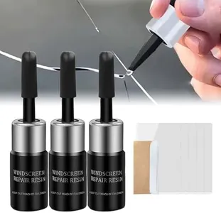 Cracks Gone Glass Repair Kit 2025 New Chipped Windshield Repair Kit Car Glass Repair Fluid Kit, Windshield Chip Crack Repair Kit Window Crack Repair Liquid Kit for Fix Chips Cracks Resin (3pcs)