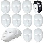 Podzly 12 White Drama Masks, Full F