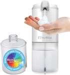 iTouchless Stainless Steel 11 fl oz/325 ml Sensor Foam Soap Dispenser, Rust-Free Automatic Touchless Pump, Mix Your Own Foam Soap, Restroom, Bathroom, Kitchen, Save Time and Money, Ultraclean, White