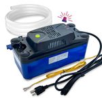 MSELTOS 1/30 HP 130 GPH 20ft Max Head HAVC Condensate Pump, 110V/240V w/Automatic Safety Switch, Removal Drain Pump for Air Conditioner, Furnace, Dehumidifier, Ice Maker, AC Unit