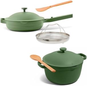 Our Place Home Cook Duo - Always Pan 2.0 & Perfect Pot Bundle | Multi-Functional Cookware Set Replaces 18 Pieces | Sage