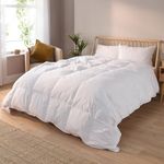 Snuggledown Duck Feather & Down Single Duvet 10.5 Tog - Natural Fill All-Season Quilt with 85% Feather, 15% Down | 230TC Cotton Cover, Box Stitched, UK-Made, Machine Washable (135 x 200cm)