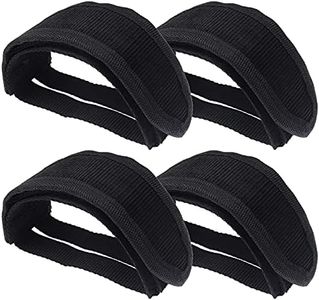 ECSiNG 4X Bike Pedal Straps Pedals Bike Toe Strap Adjustable Reflective Bike Feet Strap Anti Slip for Fixed Gear Bike