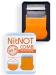 NitNOT - Nit Comb As Seen on Dragons Den, Head Lice Treatment for any type of Hair, Precision Comb 2 Heads, Best of Lice combs for nit treatment, Metal Nit Comb for Headlice, Professionally Endorsed