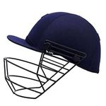 GRS Cricket Helmet for Men, Boys, Girls,Unisex (Adjustable Steel Grill | Color: Navy Blue | Light Weight (Youth)