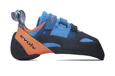 Evolv Shaman Climbing Shoe - Blue/Orange 4