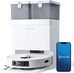 ECOVACS DEEBOT T30C Pro Omni Saugroboter mit Wischfunktion, 12800Pa Saugkraft, Auto-Entleerung, Heißlufttrocknung, 200min Laufzeit, Ideal für Tierhaare & Teppiche (Deebot T30 Omni Upgrade)