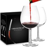 Floating Wine Glasses for The Pool - Set of 2 Shatterproof Plastic Wine Glasses That Float for Red and White Wine 2 Pack