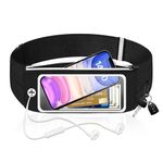 Running Belt Running Fanny Pack for Women & Men,Phone Holder for Running with 3 Pockets Touchscreen Window Sweatproof waistpacks Adjustable,Money Belt,Travel Belt,Running Gift Gear