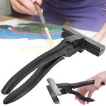 KENANLAN Canvas Stretching Pliers, Cast Iron Oil Painting Canvas Stretching Pliers Hand Tool Black Handle