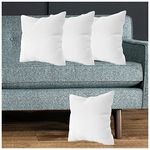 Vendola Microfiber Cushion Filler, White, Set of 4 (16X16 Inches)