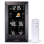 AcuRite Vertical Wireless Color Weather Station (Dark Theme) with Temperature Alerts