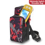 AOPUTTRIVER Travel Bag for Nintendo Switch Nintendo Switch Storage Backpack, Protective Storage Sling Backpack Shoulder Bag for Nintendo Switch, Dock, Joy-Con Grip&Switch Accessories, iPhone and iPad