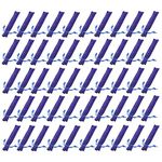 Wetrys 50 Pcs Blue Velvet Pen Pouch Sleeve Holder Single Pen Bag Case Pencil Bag