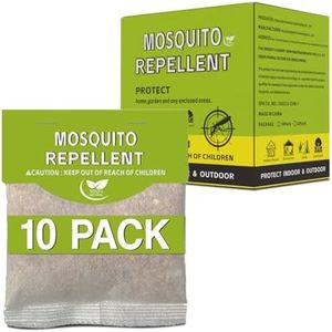 BLOODYRIPPA Mosquito Repellent - 10 Pack | Best Mosquitos Deterrent for Yards | Keep Mosquito Away Repellent for Indoor or Outdoor | Pet Safe for Lawns, Gardens, Camping and Fishing