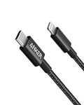 Anker New Nylon USB-C to Lightning Cable, 331 Cable, Fast Charging Cord (6ft, MFi Certified) for iPhone 13 13 Pro 12 Pro Max 12 11 X XS XR 8 Plus, AirPods Pro, Supports Power Delivery (Black)