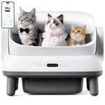 Happypaw XXXL Open-Top Self Cleaning Litter Box - Extra Large Space Low Entrance Automatic Litter Box for Multiple Cats, Safety Sensor, Anti-Pinch, 11.9L Waste Bin, APP Control, Includes Liners
