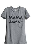 Thread Tank Mama Llama Women's Fashion Relaxed T-Shirt Tee Heather Grey Small