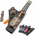 Perogen 3-Tube Compact Hip Target Quiver Holder Bow Belt Waist Hanged Archery Quiver (Camo)