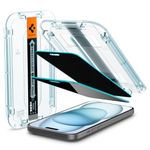 Spigen Ez Fit Privacy Tempered Glass Screen Protector Guard For Iphone 15 (2 Pack) for Smartphone