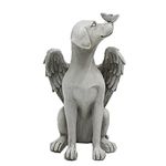 Dnoifne Angel Dog Memorial Statue, Pet Memorial Stones for Dogs, Angel Dog Memorial Gifts, Dog Passing Away Gifts, Pet Loss Gift for Dog, Garden Resin Dog Ornament, Pets Grave Marker, Tribute Statue