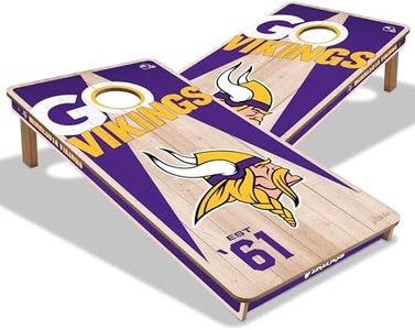 YouTheFan NFL Minnesota Vikings 2’ x 4’ Professional Wood Cornhole Game