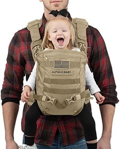 Front Facing Baby Carrier for Dad | Ergonomic Baby Carrier for Men | Infant to Toddler | Military Design Holder with Lumbar Support | Great for Hiking and Travel | MOLLE Compatible | Desert Khaki