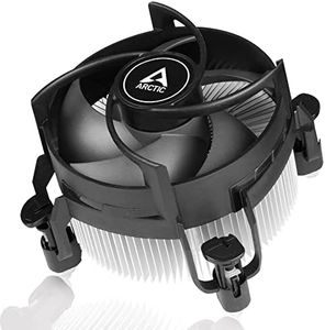 ARCTIC Alpine 17 CO - Ventilador CPU, CPU Cooler, Ventilador PWM de 92 mm, Disipador de Calor Radial, Ventilador Superior, Intel LGA1851 & LGA1700, Funcionamiento Continuo, 250–2700 RPM