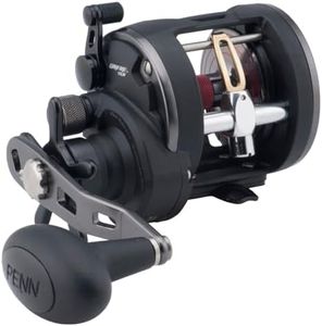 PENN Warfare Level Wind Conventional Inshore/Nearshore Fishing Reel, HT-100 Star Drag, Max of 15lb | 6.8kg, Made with Corrosion-Resistant Graphite Frame, WAR15LW